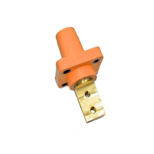 Marinco 400A 90 Degree Panel Mount Battery Cable Connector - 2/0 & 4/0 AWG - Heavy Duty Marine & RV Electrical Connection for Boats, Solar Systems, and Off-Grid Power Applications