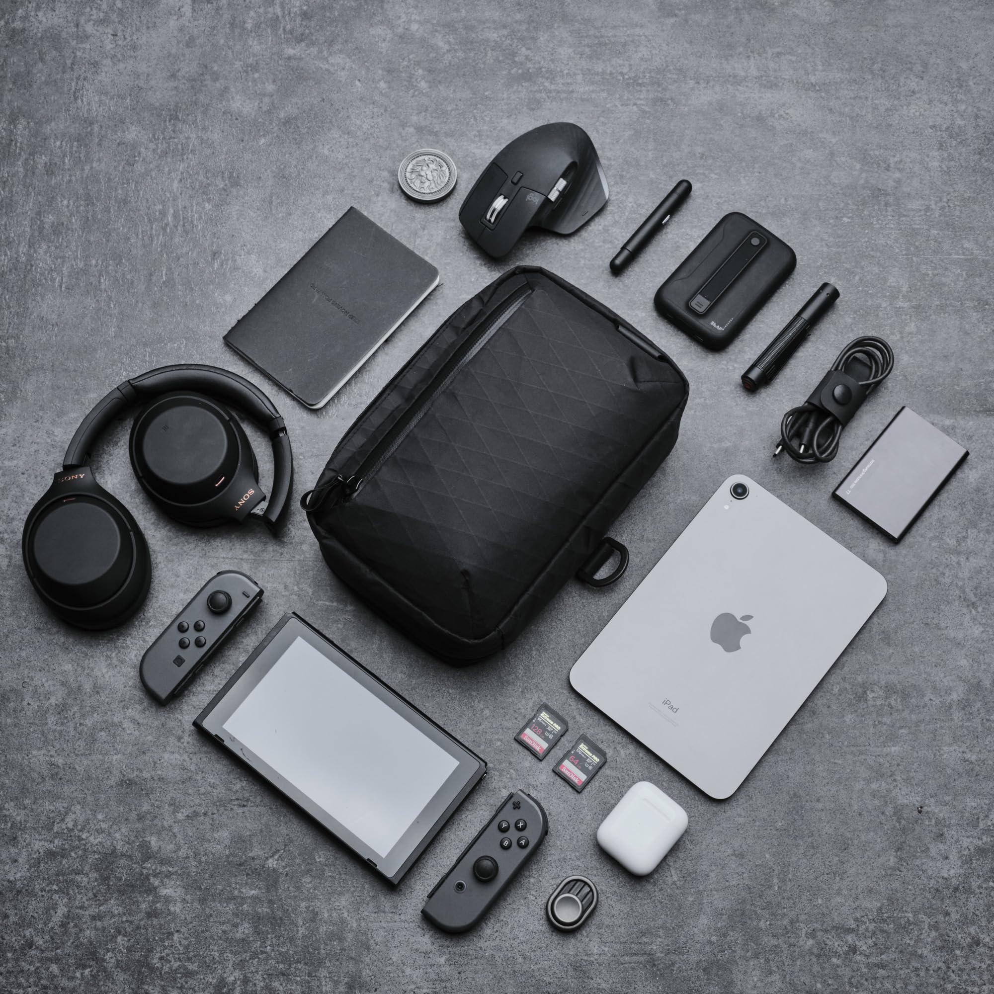 ALPAKA Elements Tech Case Max X-Pac VX21 - Waterproof Sling Bag with Adjustable Detachable Strap, Lockable YKK Zippers for iPad Mini 6, Electronics & EDC | Durable Weatherproof Fabric | Perfect for Travel, Commuting & Outdoor Adventures