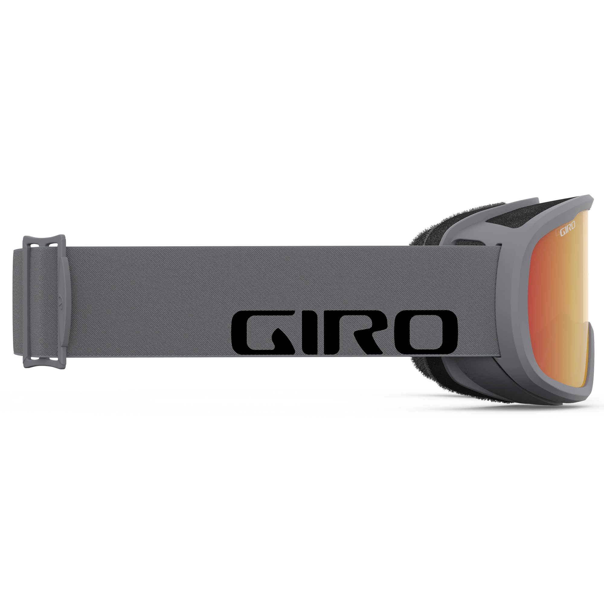 Giro Cruz Asian Fit Ski Goggles for Men, Women & Youth - Anti-Fog Snowboard Goggles with OTG Compatibility - Grey Wordmark Strap & Amber Scarlet Lens - Perfect for Skiing, Snowboarding & Winter Sports