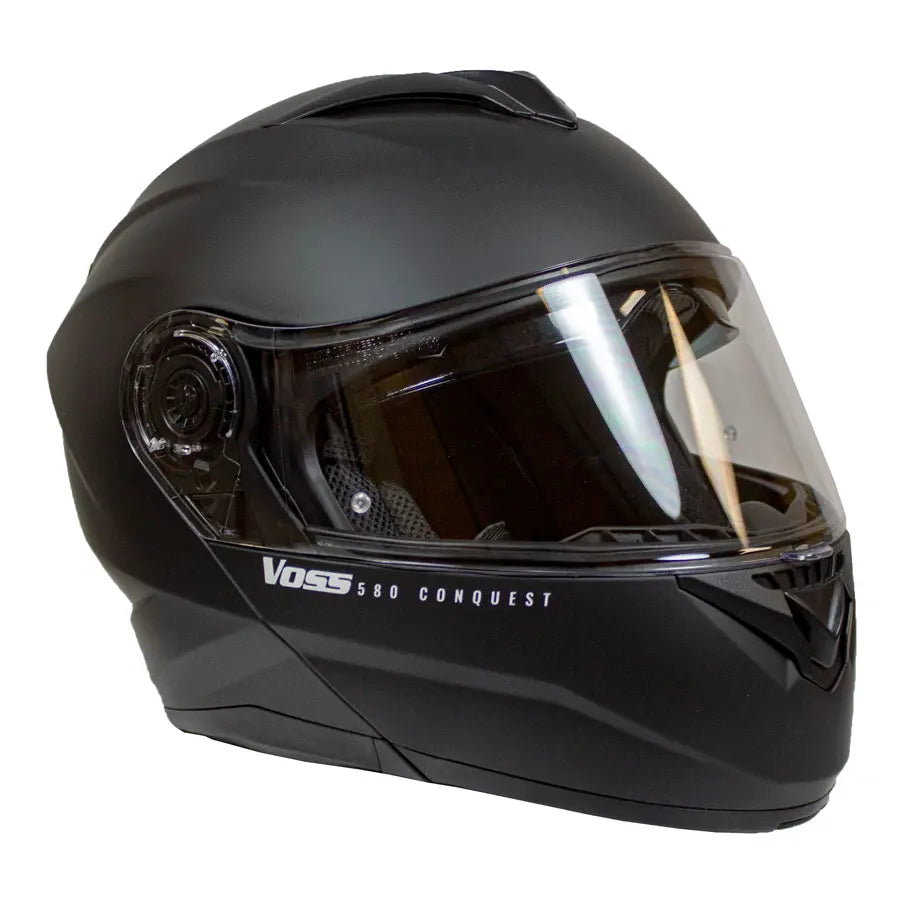 VOSS 580 Conquest Modular Motorcycle Helmet - DOT Approved, Lightweight & Comfortable for Touring, Cruising & Long Rides