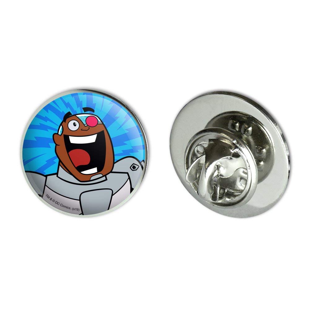 Teen Titans Go! Cyborg 0.75 Inch Metal Lapel Pin - Collectible Hat Pin & Tie Tack for Cosplay, Fan Gifts, and Comic Con Accessories