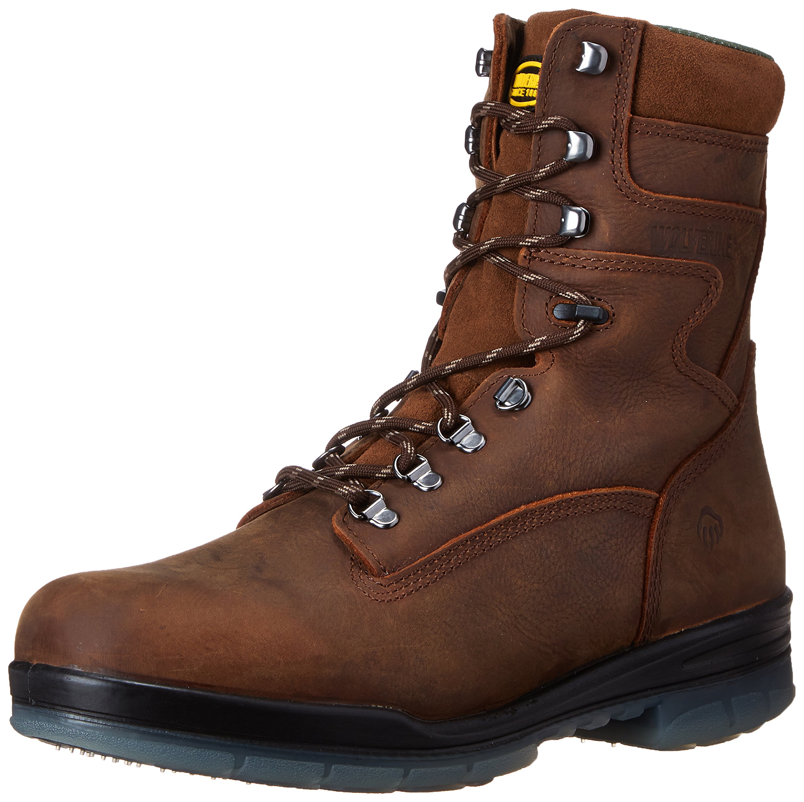 Wolverine Men's 8 Inch Durashock High Performance Work Boots - Steel Toe, Waterproof, Slip Resistant for Construction, Landscaping & Outdoor Work