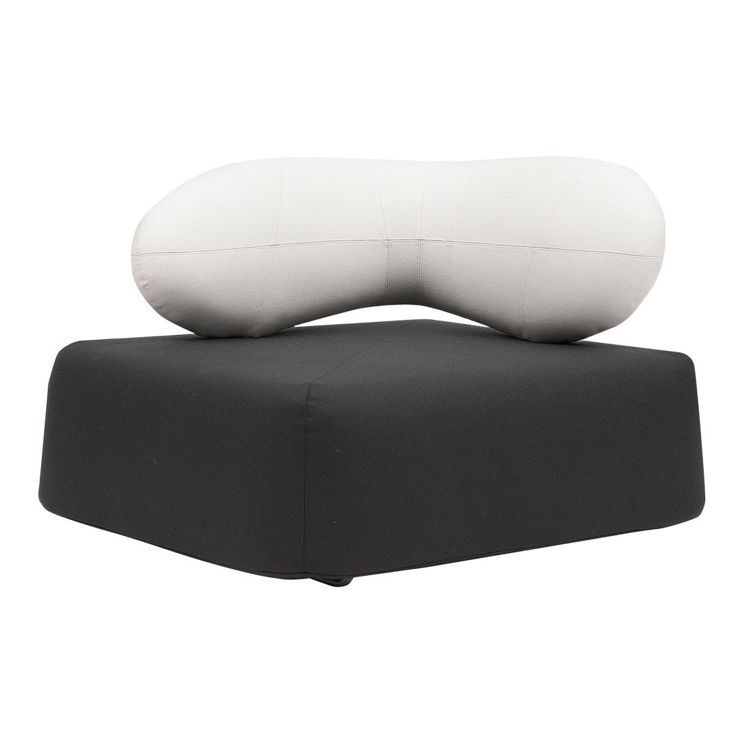 Konno Chat Chair - Modern Lounge Chairs with Softline Fabric for Living Room, Bedroom & Office - Comfortable Seating for Relaxing, Reading or Socializing
