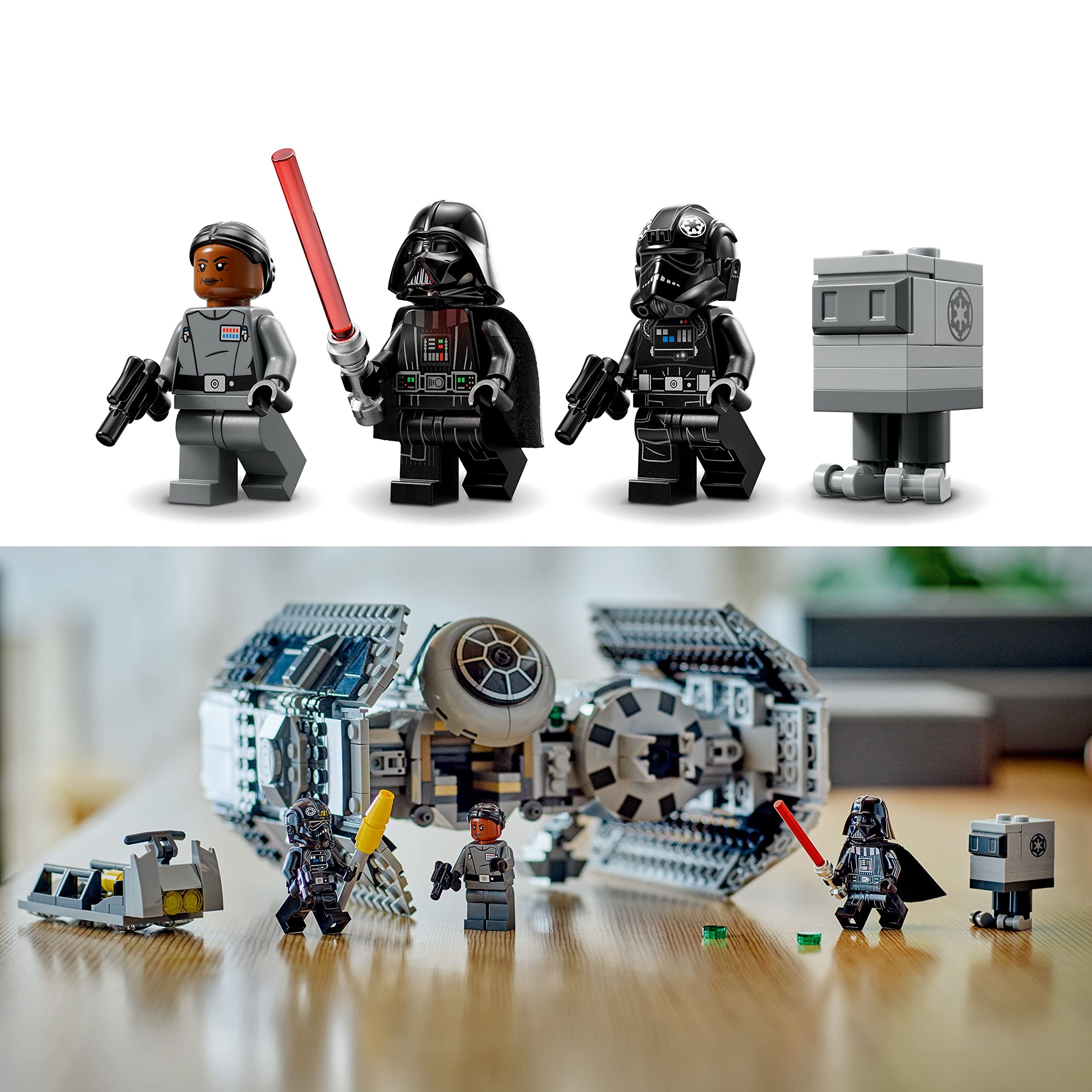 LEGO Star Wars TIE Bomber 75347 Building Kit - Collectible Star Wars Toy with Gonk Droid & Darth Vader Minifigure - Perfect Gift for 9 Year Olds - Build & Display for Star Wars Fans & Collectors