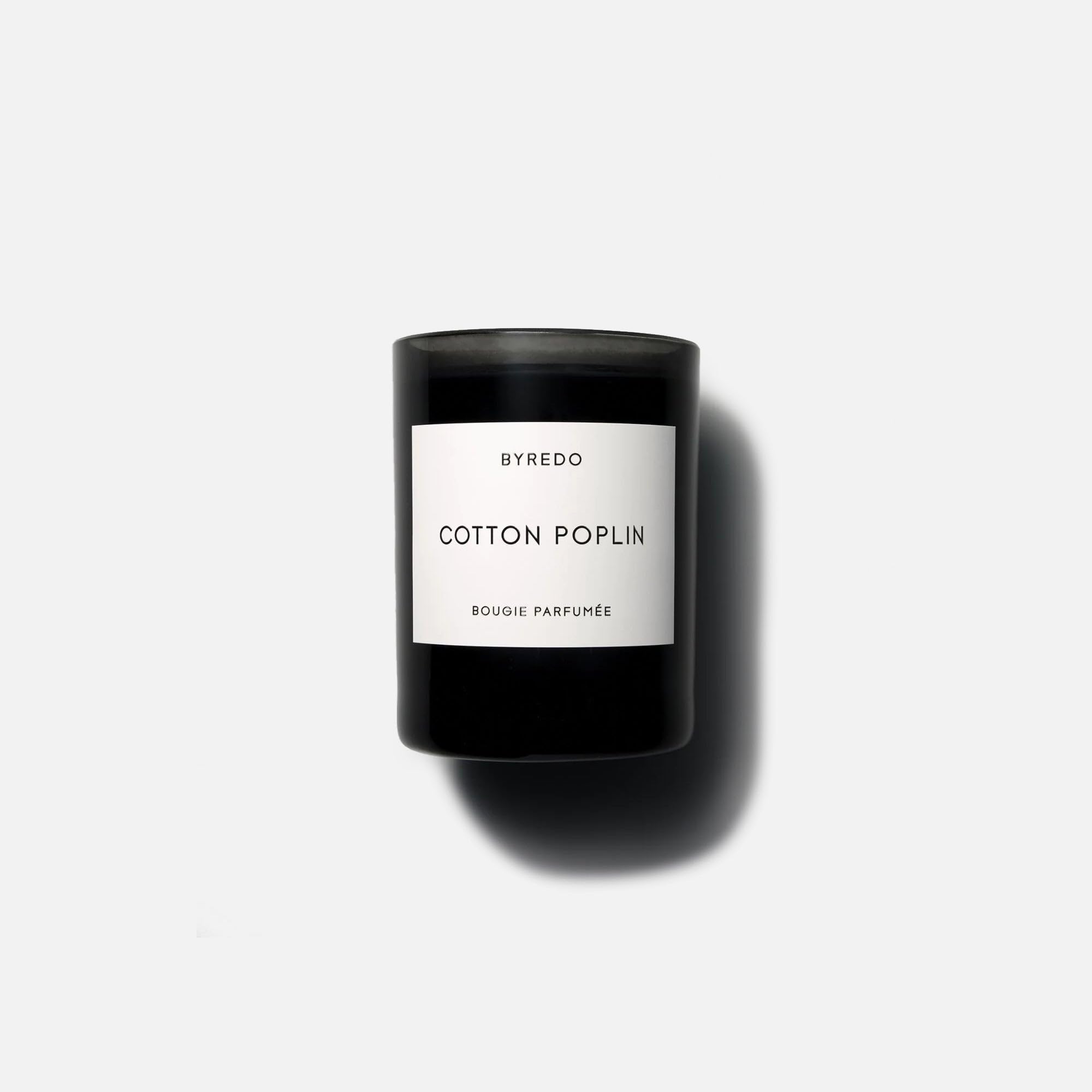 Byredo Cotton Poplin Scented Candle - 8.4 oz Luxury Home Fragrance for Relaxation & Aromatherapy | Perfect for Bedroom, Living Room & Spa Decor