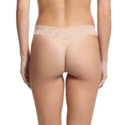 Organic Cotton High Rise Thong Lace Panties for Women - Comfortable & Breathable Underwear for Everyday Wear, Date Night & Special Occasions