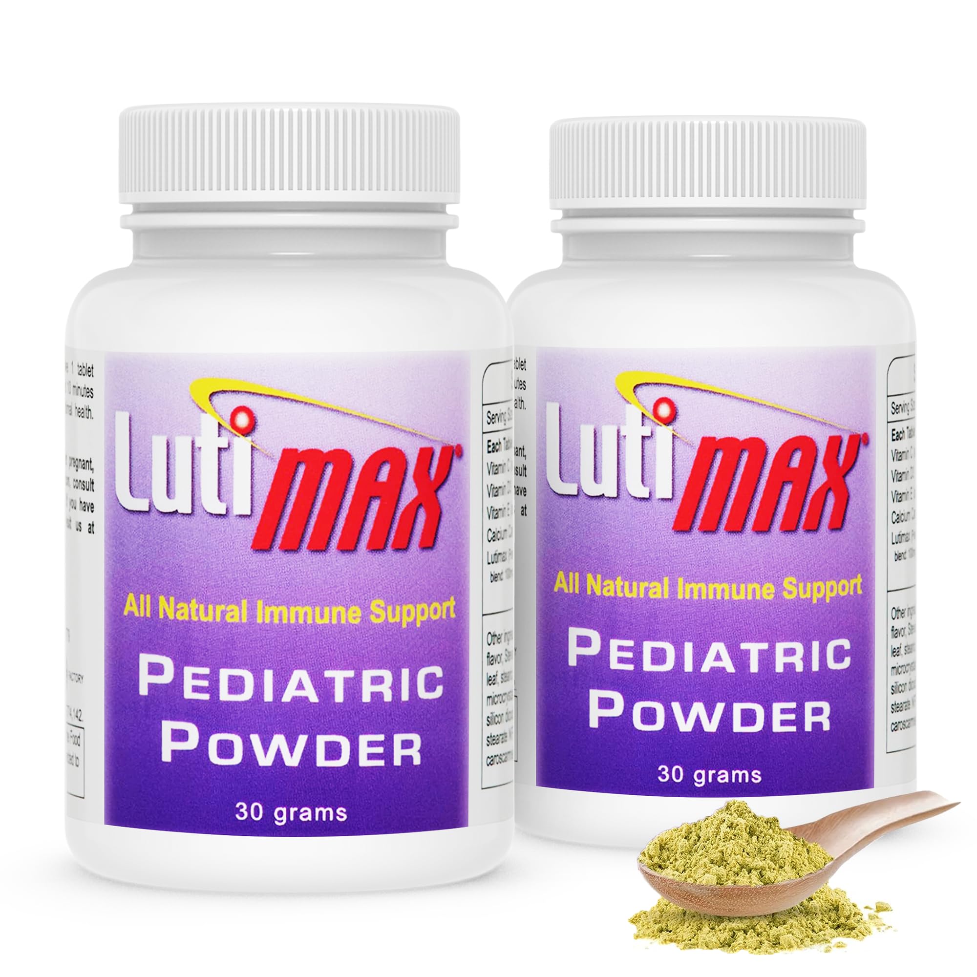 Lutimax Kids Brain Supplement Powder with Luteolin & Rutin - Supports Memory, Focus, Muscle & Immune Health - Nootropic Antioxidant Formula - 200 Servings - Ideal for School, Study & Daily Cognitive Performance