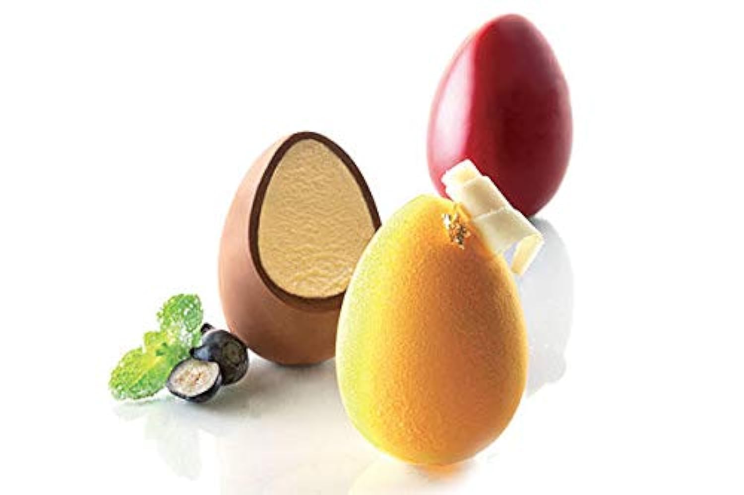 Professional Silikomart 3D Egg Silicone Mold for Baking - Perfect for Cakes, Cupcakes, Chocolate & DIY Desserts