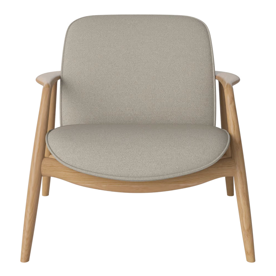 Bowie Lounge Chair - Modern Accent Chair for Living Room, Bedroom & Office - Comfortable Mid-Century Style Reading Chair with Sturdy Wooden Legs