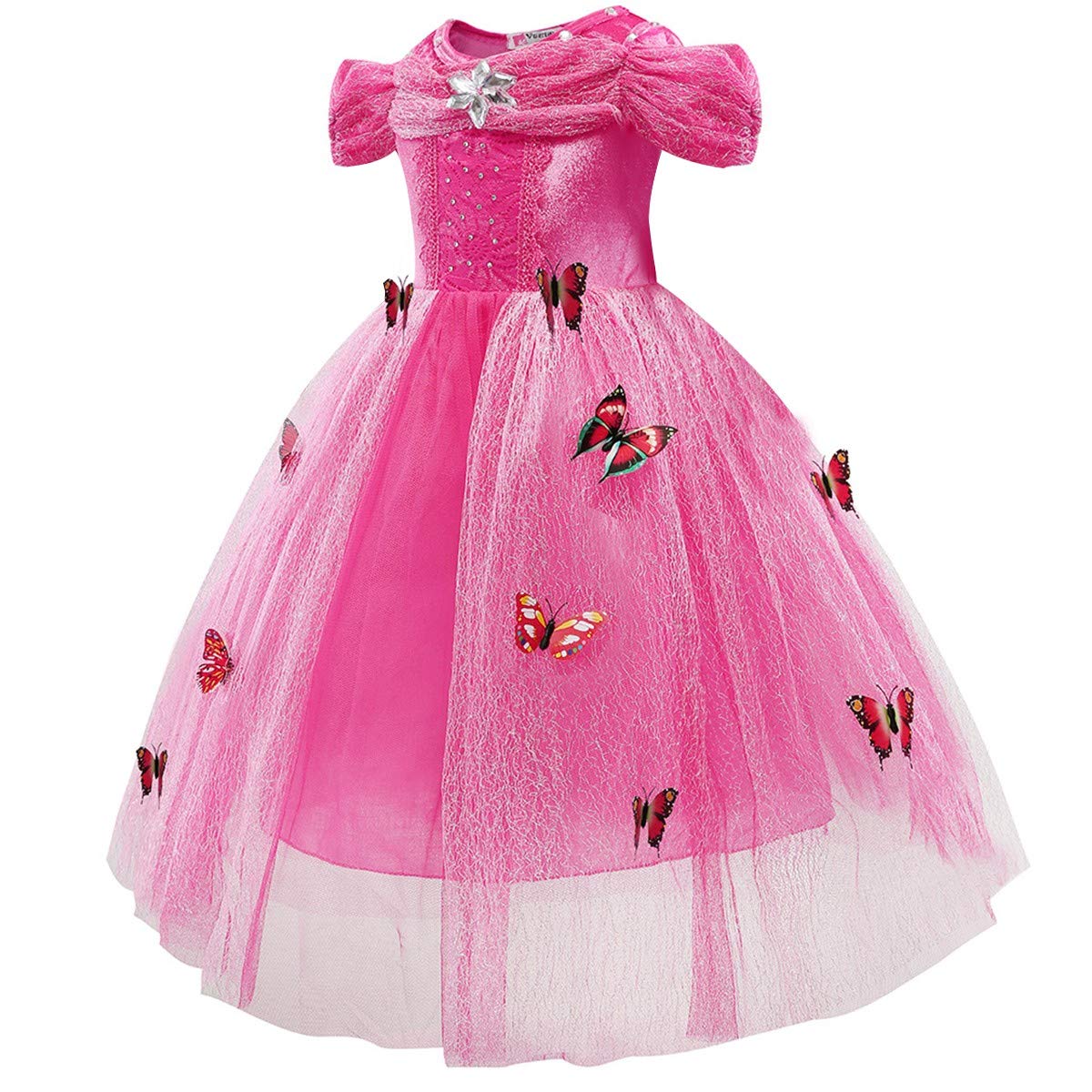 **Cinderella Dress for Girls - Princess Costume for Halloween, Birthday, Christmas & Party | Elegant Ball Gown for Cosplay, Evening Events & Dress-Up Play**