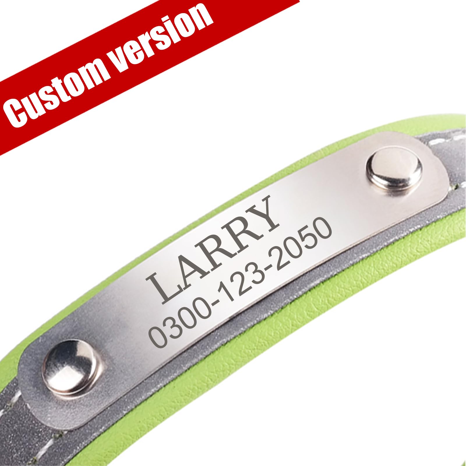 Custom Personalized Reflective Cat & Dog Collar with Engraved Name Plate - Adjustable Pet Collar for Puppy, Kitten, Small Medium Large Dogs & Cats - Perfect for Night Walks, Pet Safety & Identification
