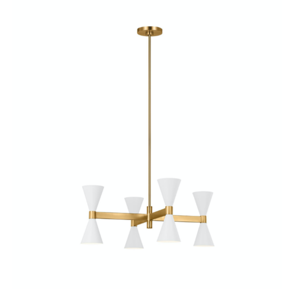 Elegant Nonnie Crystal Chandelier - Modern Ceiling Light Fixture for Dining Room, Bedroom & Living Room Decor | Energy Efficient LED Lighting