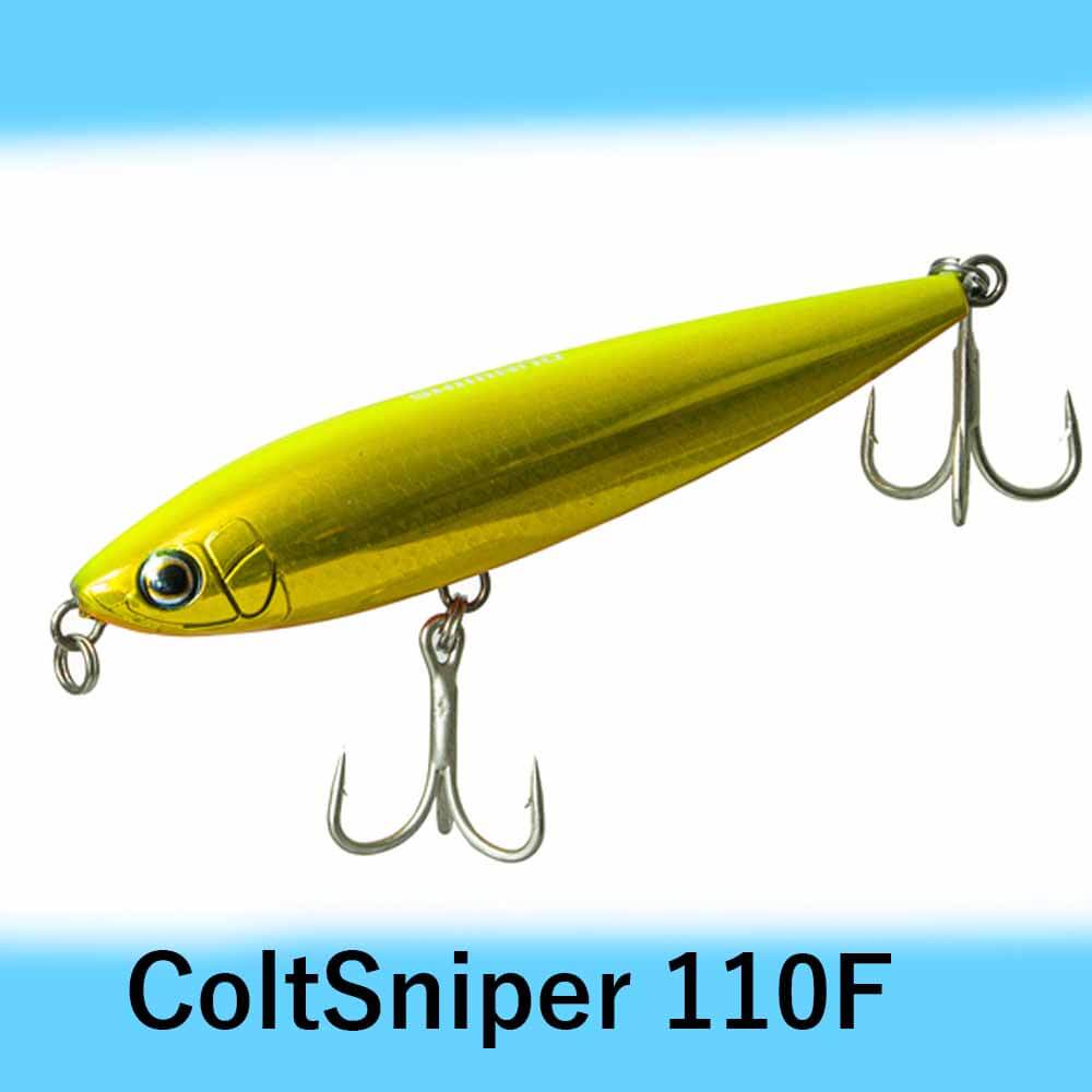 Shimano 110F ColtSniper High-Pitch Walking Fishing Lures - Saltwater & Freshwater Bass Fishing Topwater Lure for Casting and Retrieving