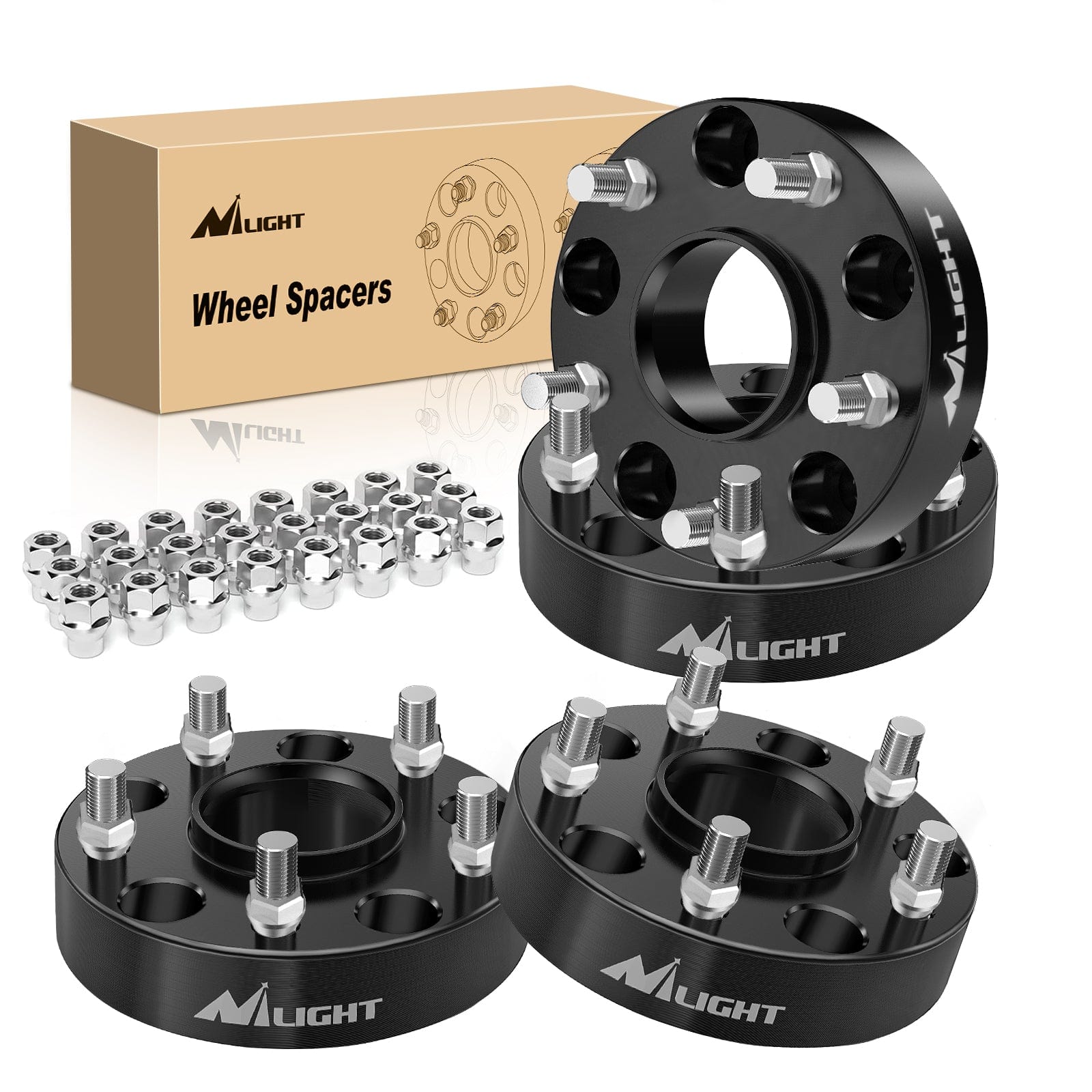 1.5 Inch (38mm) Wheel Spacers 4Pcs for 2002-2010 Dodge Ram 1500, Durango, Dakota - 5x139.7 Bolt Pattern, 77.8mm Hub Bore, 9/16-18 Studs - Improve Stance & Off-Road Performance