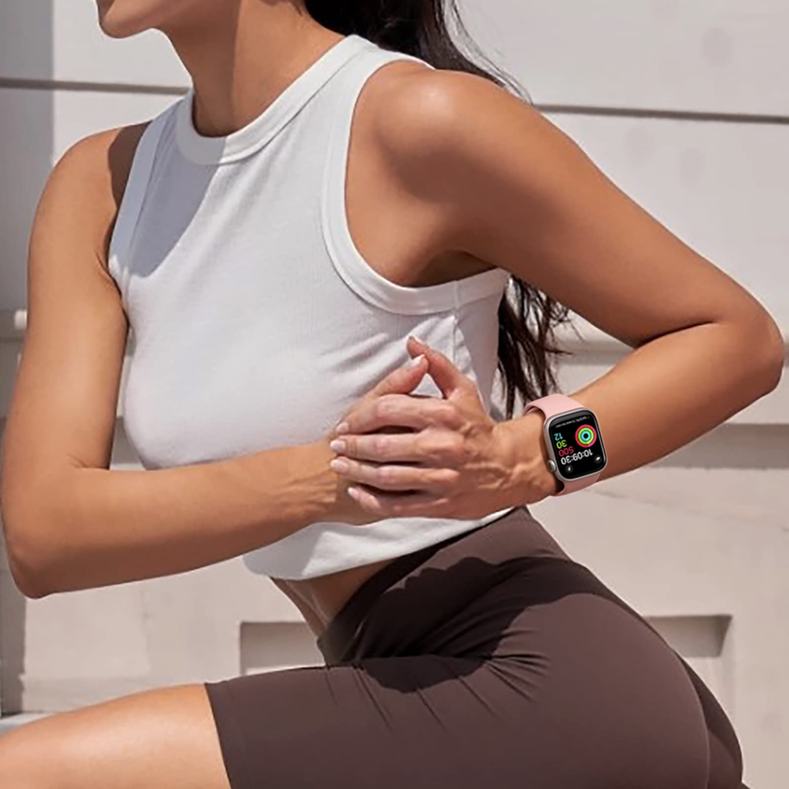 Premium Apple Watch Bands 44mm 45mm 46mm 49mm - Compatible with Apple Watch SE/Series 10/9/8/7/6/5/4/3/Ultra 2 - Waterproof Sport Bracelet for Women & Men - Perfect for Gym, Running, Swimming & Daily Wear