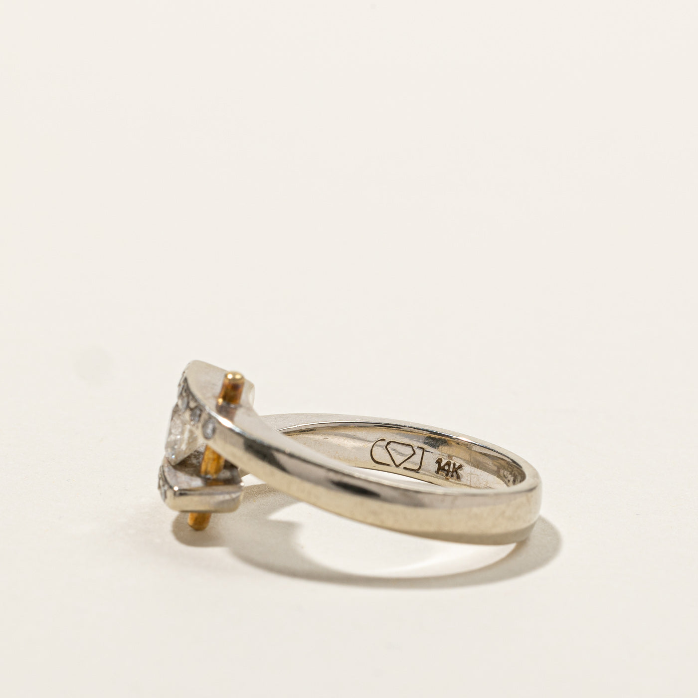 0.44ctw Canadian Diamond Bypass Ring - Size 6.5 | Elegant Wedding Band, Anniversary Gift for Her | Perfect for Engagement, Proposal & Special Occasions