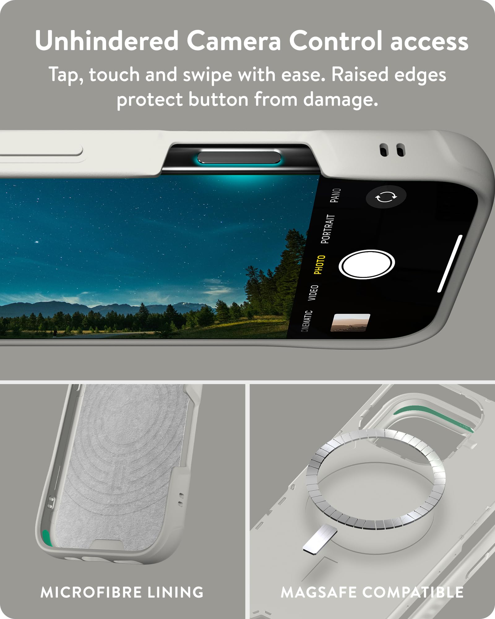 Mous iPhone 16 Pro Case with MagSafe - Limitless 6.0 Protective Shockproof Cover (Sand Color) - Perfect for Outdoor Adventures, Travel & Daily Protection