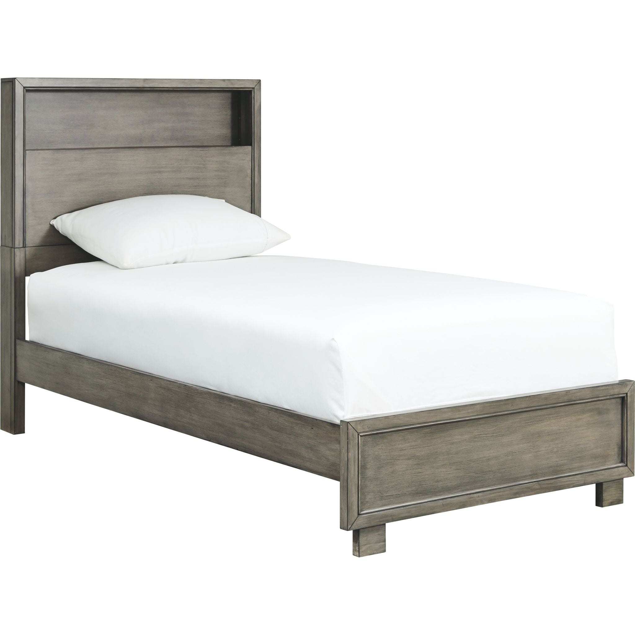 Arnett 5-Piece Twin Bedroom Set in Gray - Modern Kids' Bedroom Furniture for Small Spaces & Guest Rooms
