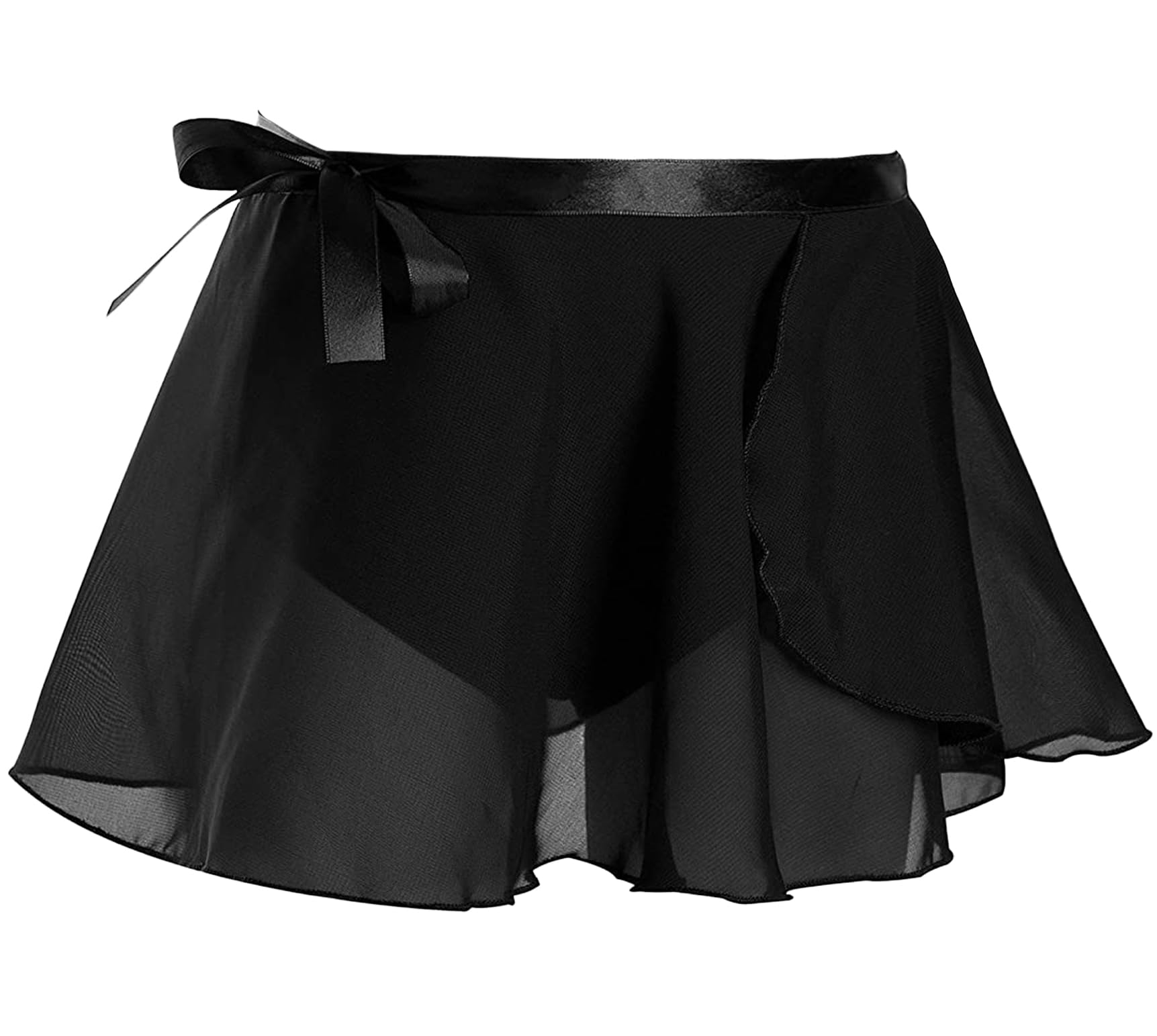 WYHDY Girls Ballet Dance Skirt & Leotard Set - Sparkly Chiffon Wrap Skirt with Pull-On Design for Toddlers & Kids | Perfect for Ballet Class, Recitals & Dance Performances