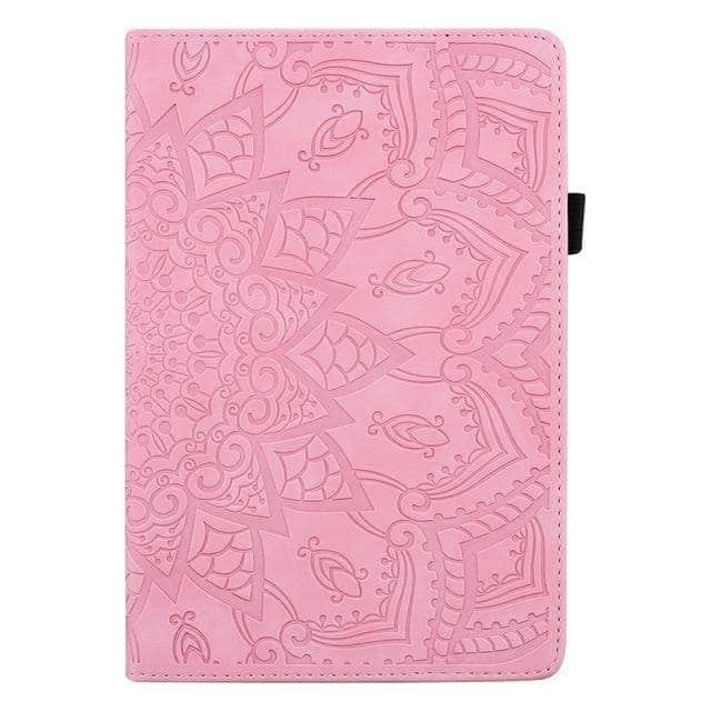 iPad Air 5 2022 Case - Premium Leather Cover with Classic Flower Design - Perfect for Work, Travel & Everyday Protection