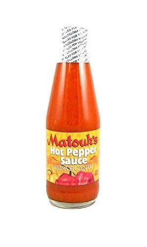 Matouk's Salsa Picante Hot Pepper Sauce - 10oz Bottles (Pack of 4) | Spicy Mexican Hot Sauce for Tacos, Burritos & Wings | Authentic Caribbean Flavor