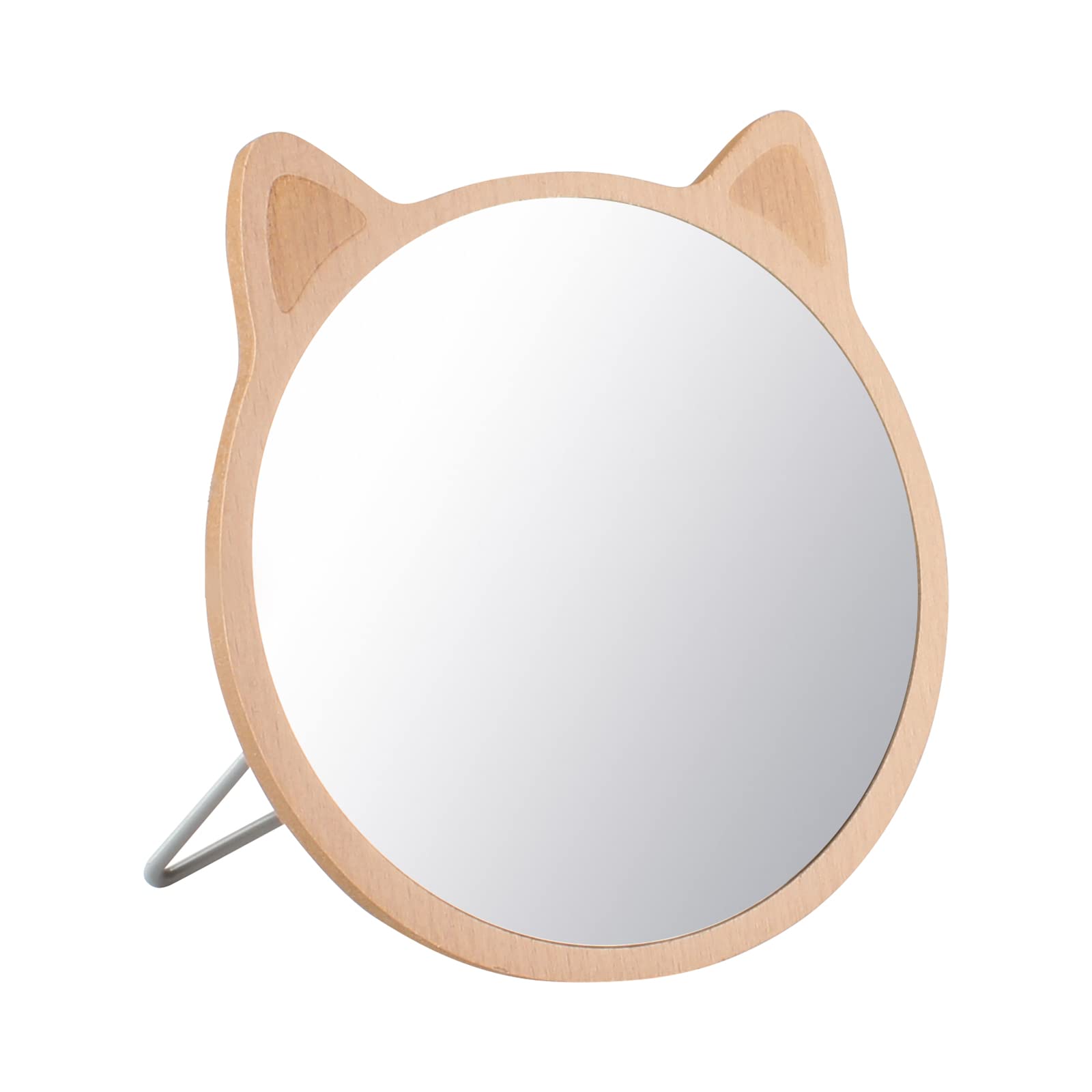 TBWHL Cat Shaped Desktop Makeup Mirror - Portable Vanity Mirror for Tabletop, Bathroom, Shower & Travel | Perfect for Home, Office, and On-the-Go Touch Ups