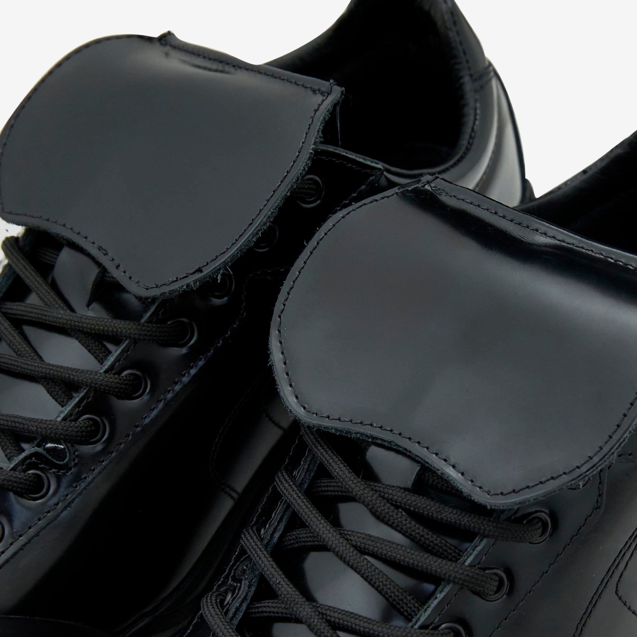 Diemme x Movida Calcio Black Patent Leather Sneakers - Men's Fashion Casual Shoes for Urban Streetwear & Night Out