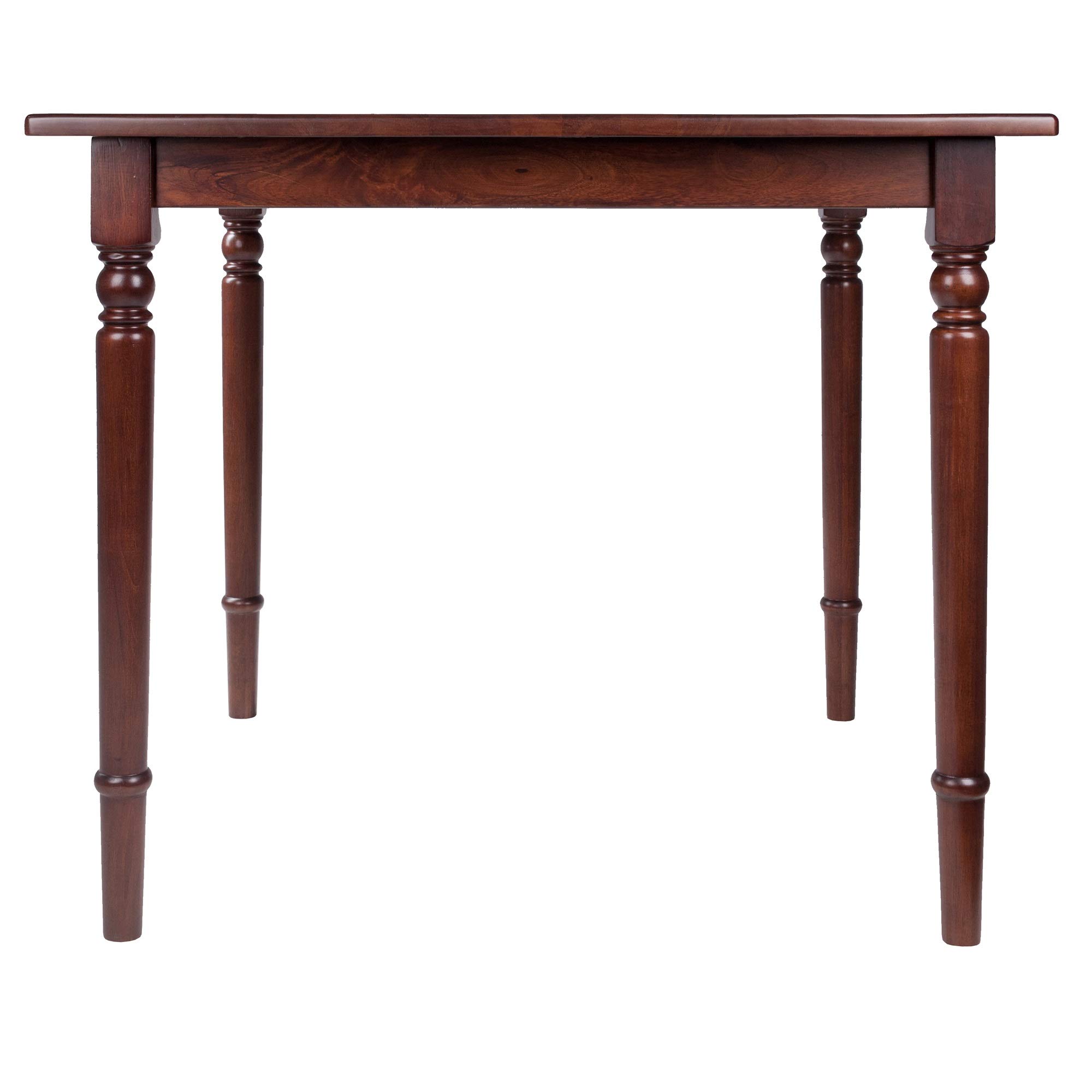 Ergode Mornay Dining Table - Elegant American Farmhouse Style Solid Wood Table with Walnut Finish for Dining Room, Kitchen, and Farmhouse Decor