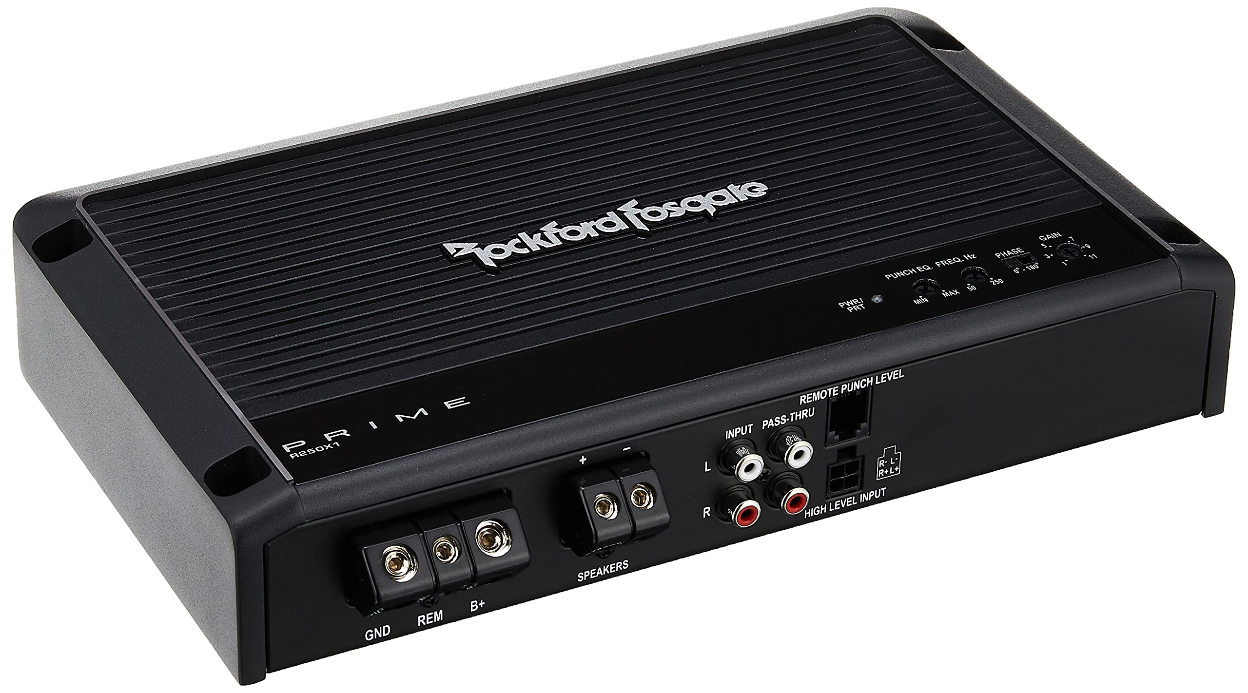 Rockford Fosgate R250X1 Prime 1-Channel Mono Block Amplifier - 250W RMS Power for Car Audio Systems | Perfect for Subwoofers & Bass Enhancement in Trucks, SUVs & Custom Vehicles