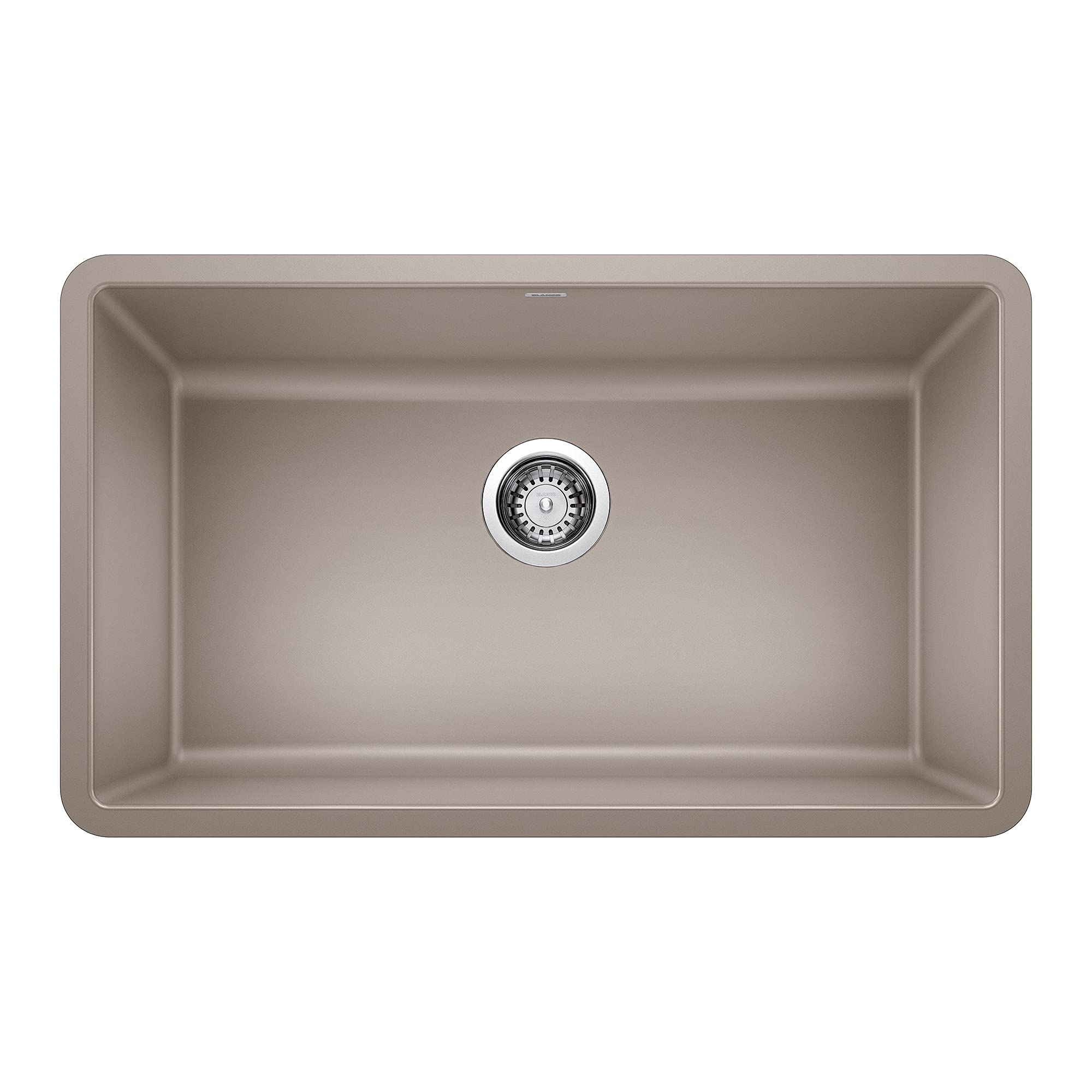 BLANCO 442531 Precis 30-Inch Single Bowl Kitchen Sink in Truffle Brown - Perfect for Modern Farmhouse & Contemporary Kitchen Designs