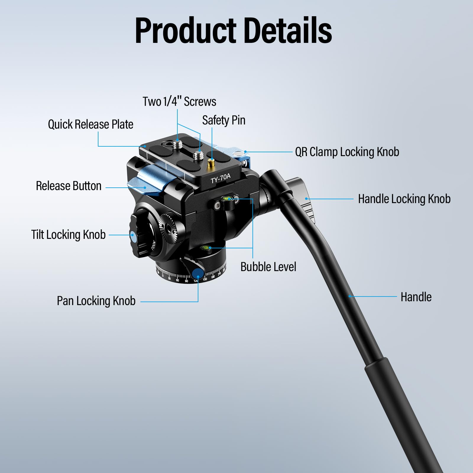 SIRUI ET-1204 4-Section Carbon Fiber Travel Tripod with VA-5X Fluid Video Head - 55.1