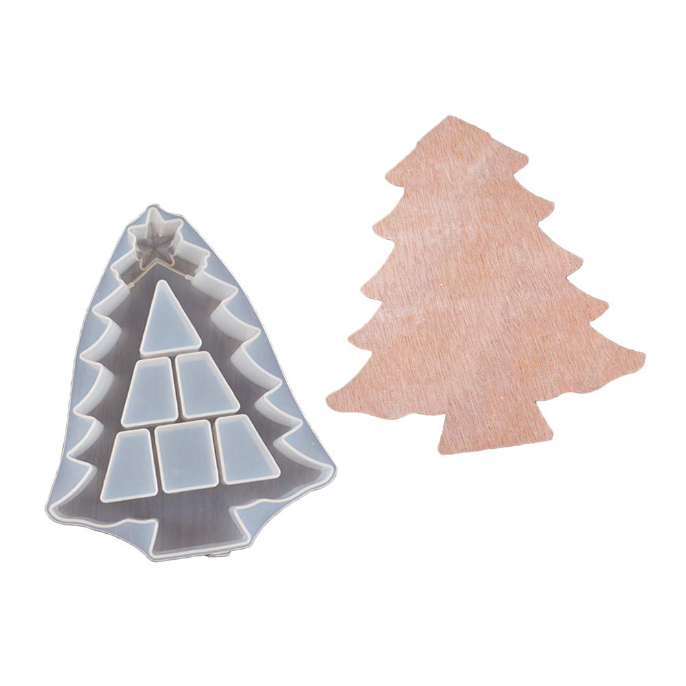 DIY Christmas Tree Crystal Silicone Jewelry Storage Box - Barmi Craft Decor Mold for Holiday Gifts, Ornaments & Home Decoration - Perfect for Christmas Decor, Jewelry Organizer and Handmade Craft Projects