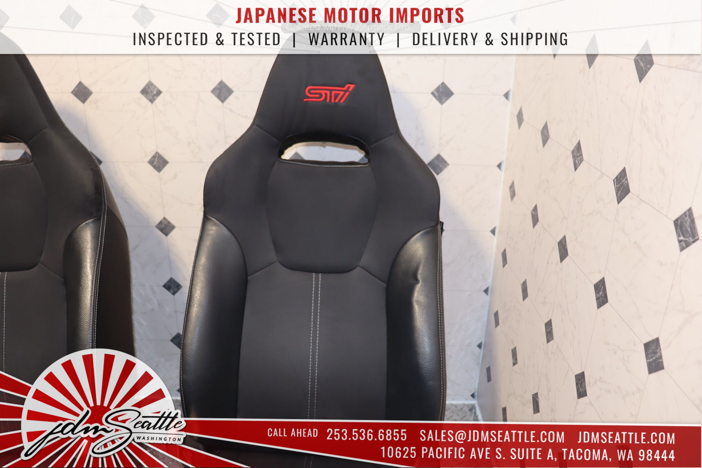 JDM 08-14 Subaru WRX STI OEM Version 10 Seats - Genuine STI Sedan Bucket Seats for Racing & Street Performance