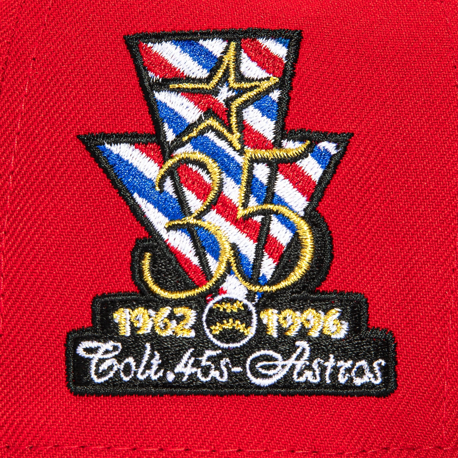New Era 59Fifty Barbershop Houston Astros 35th Anniversary Patch Snapback Hat - Red & Black Adjustable Baseball Cap for Men & Women - Perfect for Sports Fans, Game Day & Streetwear Fashion