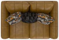 Corvara Caramel Loveseat Sofa - 2-Seater Modern Tufted Fabric Couch for Living Room, Apartment & Small Spaces - Comfortable Lounge Furniture for Relaxing & Entertaining Guests