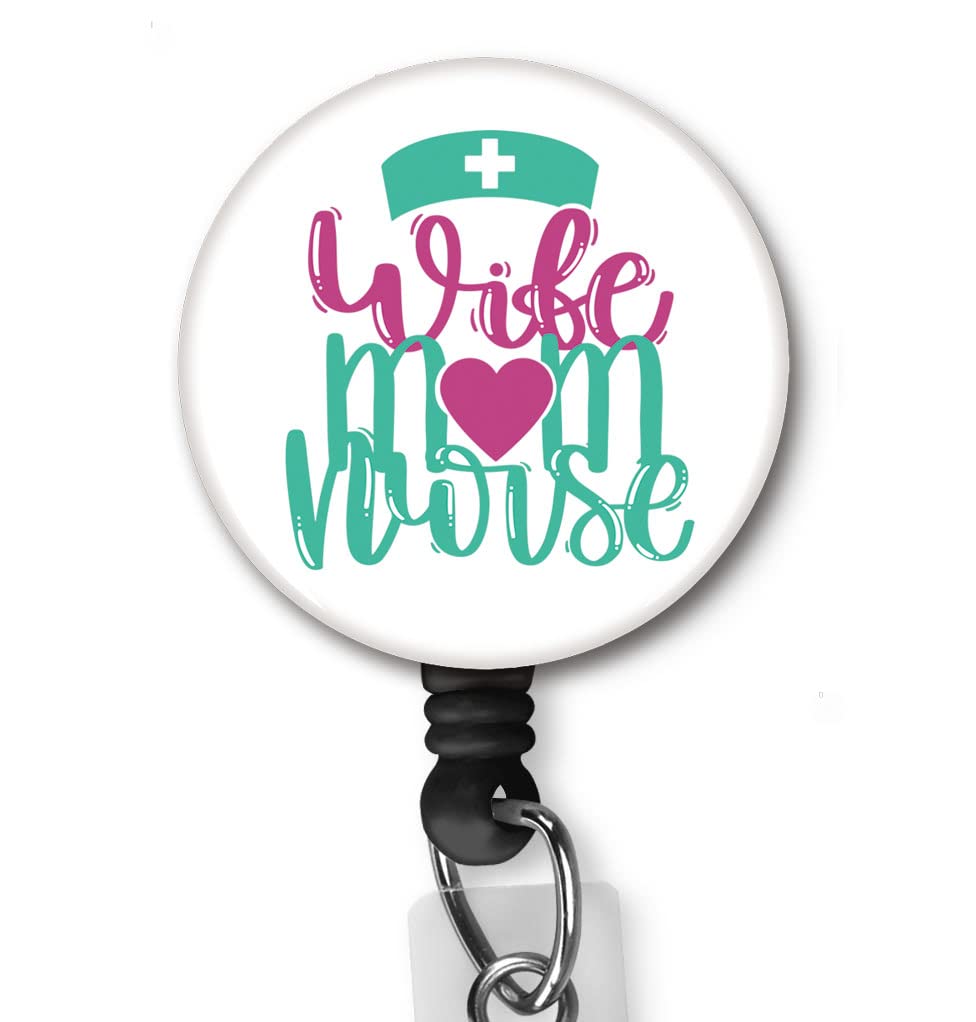 Nursing ID Badge Holder Retractable Clip - RN Badge Reel with Alligator Clip & Nylon Cord for Nurses, Doctors, and Healthcare Professionals | Perfect for Hospitals, Clinics, and Medical Facilities