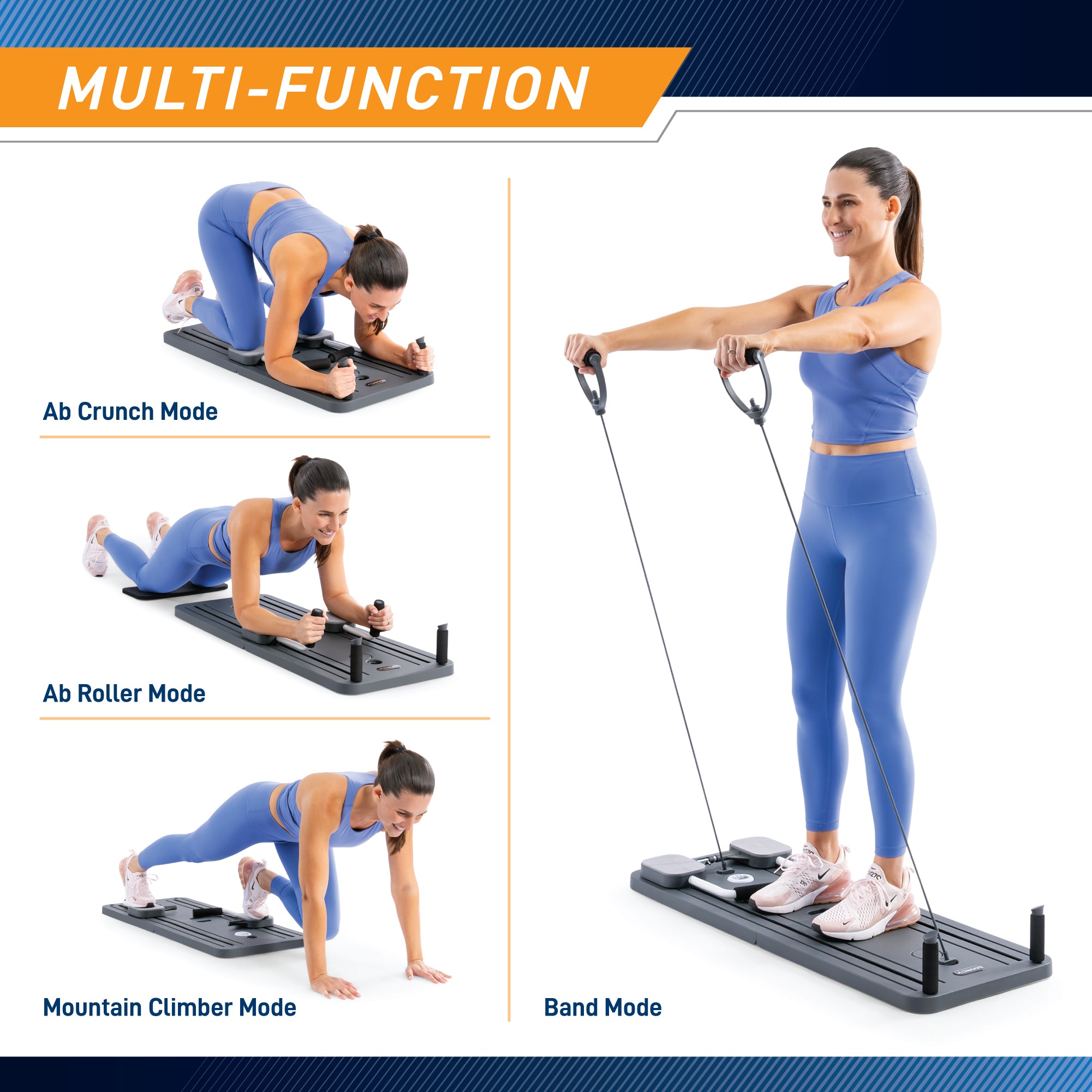 Marcy Multi-Function Fitness Platform FP-0326 GRA - Home Gym Equipment for Full Body Workout, Strength Training & Cardio | Perfect for Small Spaces & Home Workouts