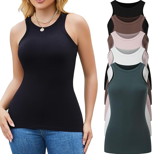 5 Pack：black/White/Coffee/Green/Pink