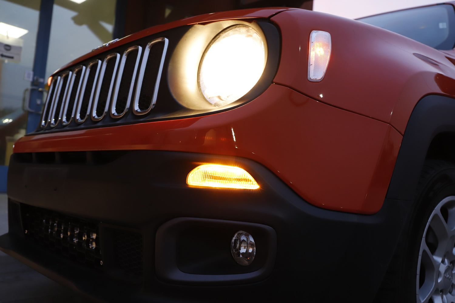 2015-2023 Jeep Renegade Clear Side Marker Lights with Amber LED Bulbs - DOT Compliant Replacement for Enhanced Visibility & Style | Perfect for Off-Roading, Night Driving & Custom Car Mods