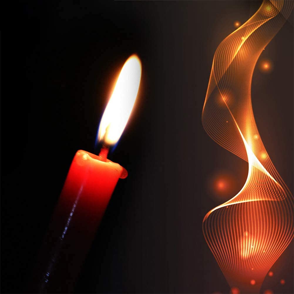 XLKJ 6PCS Low Temperature Romantic Candles - Long Thin Dripping Wax Candles with Low Heat for Couples & Lovers | Perfect for Valentine's Day, Anniversary Gifts, Romantic Dinners, Bedroom Ambiance & Home Decoration