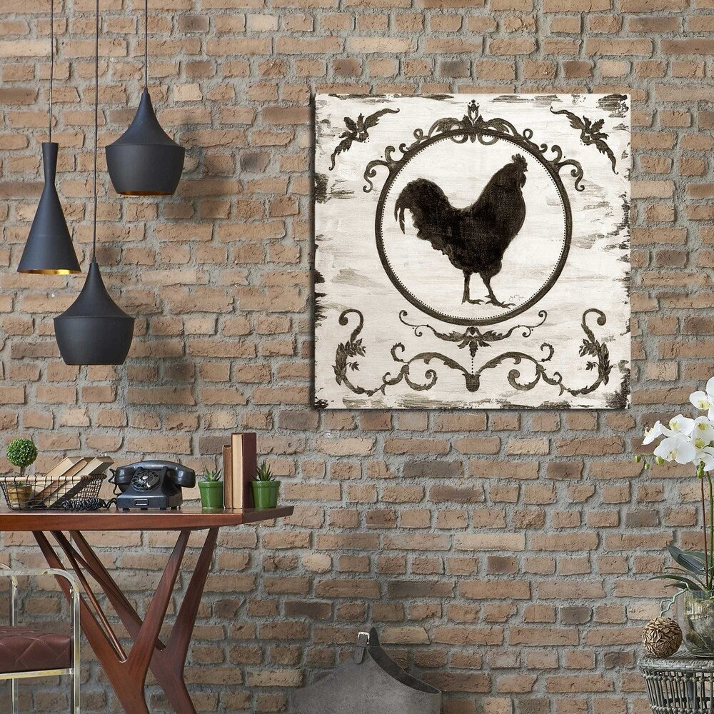Berkshire Rooster Canvas Print by Tava Studios - Brown Wall Art Decor for Living Room, Bedroom & Office