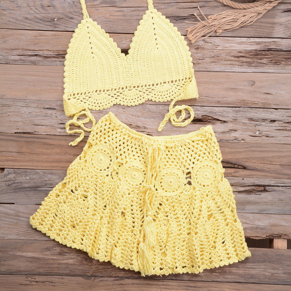 Stylish Handwoven Strappy Bikini Set - Modern Two-Piece Swimsuit for Women | Perfect for Beach Vacations, Pool Parties & Summer Getaways