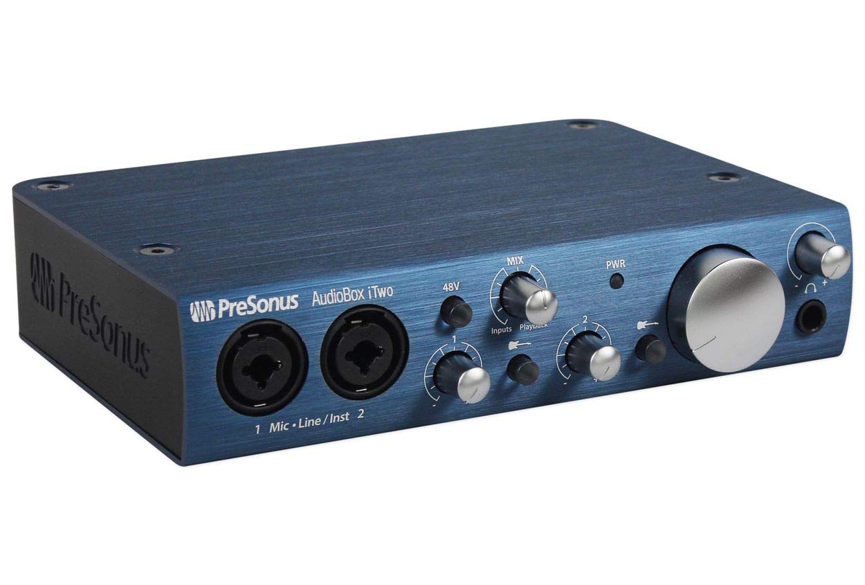 Presonus Audiobox USB 96 Audio Interface with Condenser Microphone & Headphones - Complete ASMR Recording & Streaming Kit for Podcasting, Music Production & Live Streaming