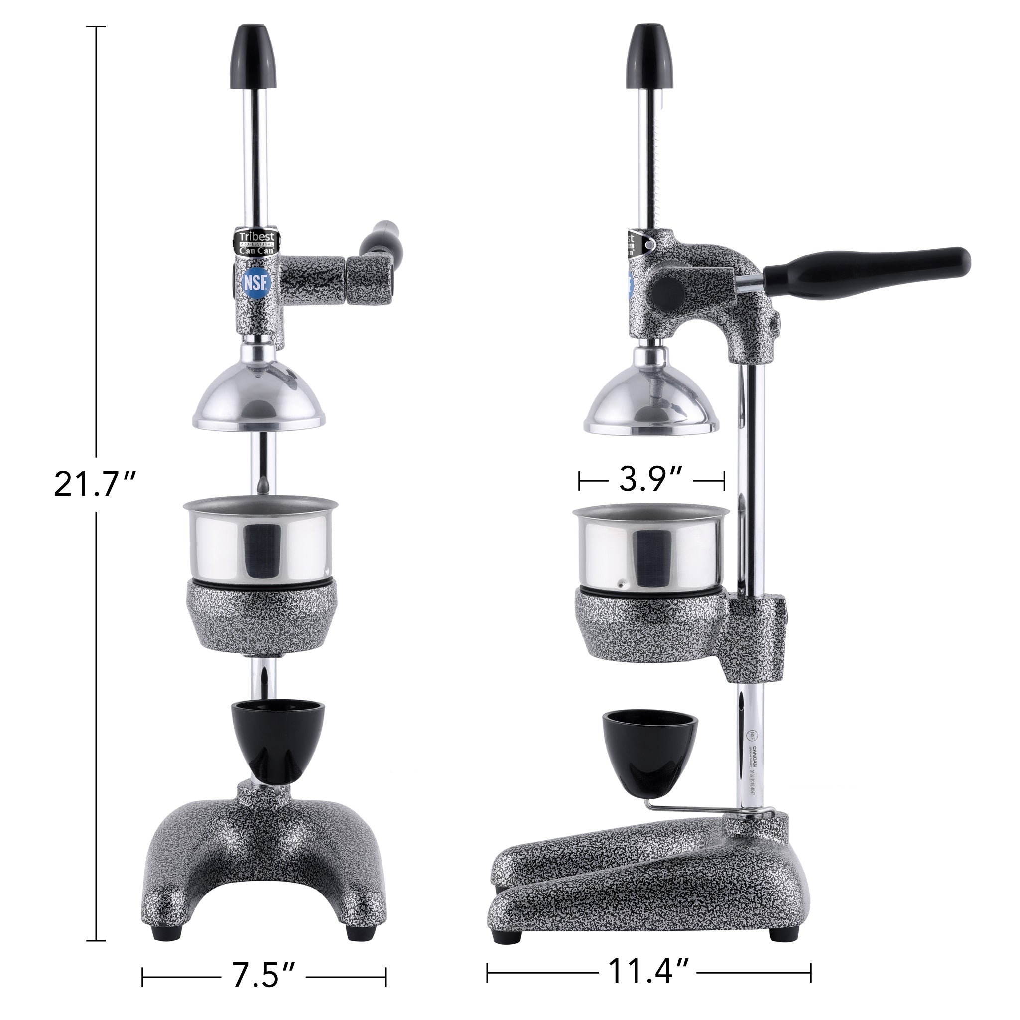 Premium Refurbished Manual Juice Press - Cold Press Juicer for Fruits & Vegetables | Healthy Homemade Juices, Detox Drinks & Smoothies | Perfect for Kitchen, Camping & Outdoor Activities