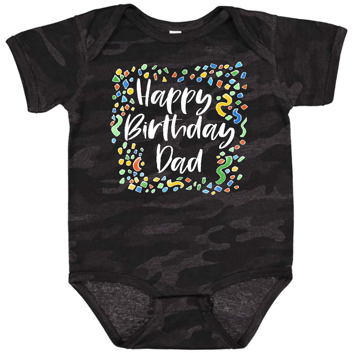 Inktastic Happy Birthday Dad Baby Bodysuit - Cute Outfit for Newborn Boys & Girls - Perfect for Birthday Parties, Photo Shoots & Family Celebrations