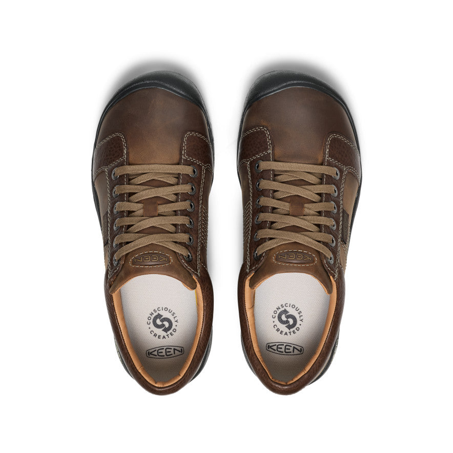 Men's Austin Wide Width Shoes in Chocolate Brown - Comfortable Casual & Work Footwear for Everyday Wear