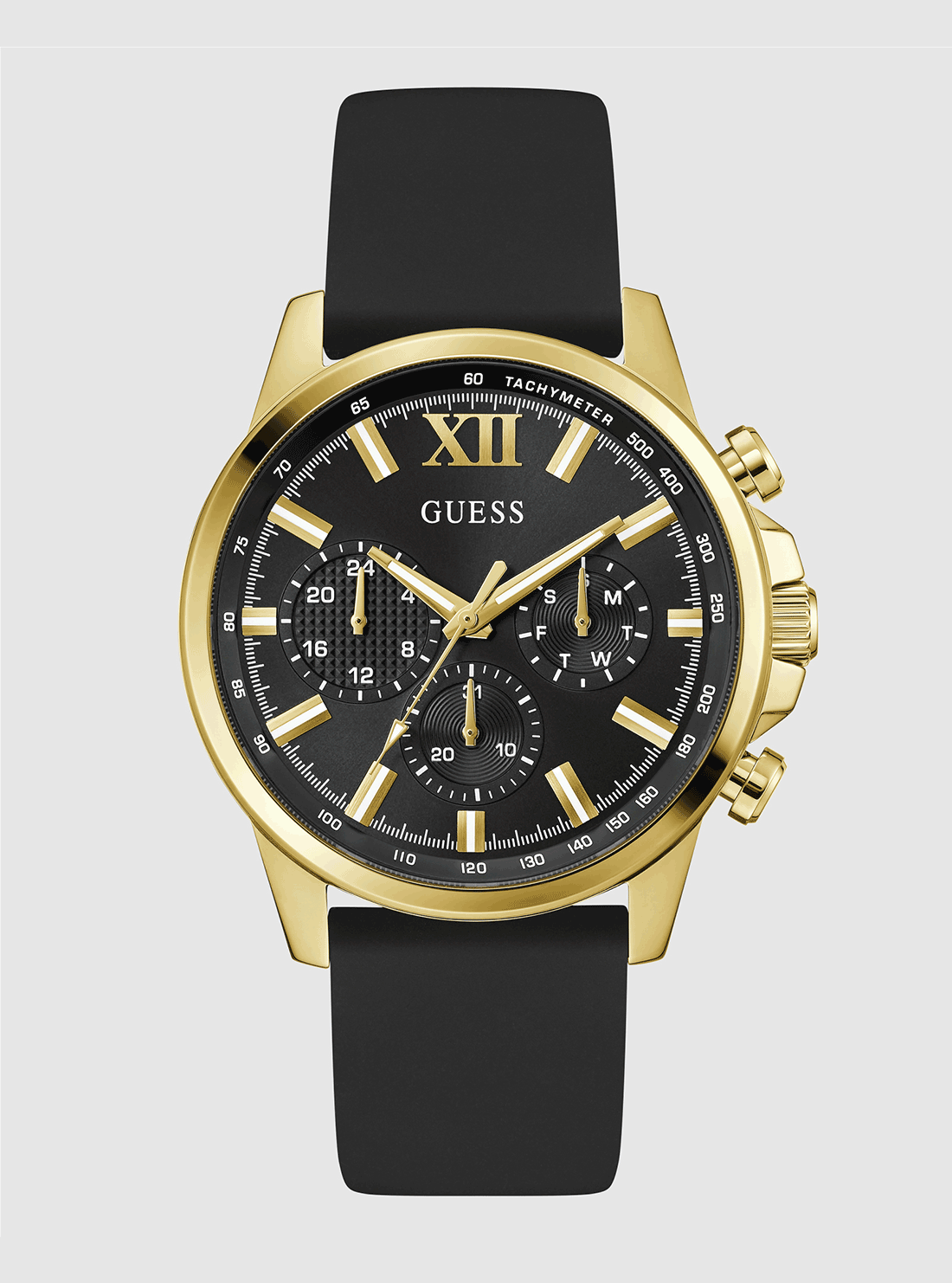 Black Gold Silicone Watch for Men & Women - Waterproof Durable Sport Wristwatch - Perfect for Running, Swimming & Outdoor Activities