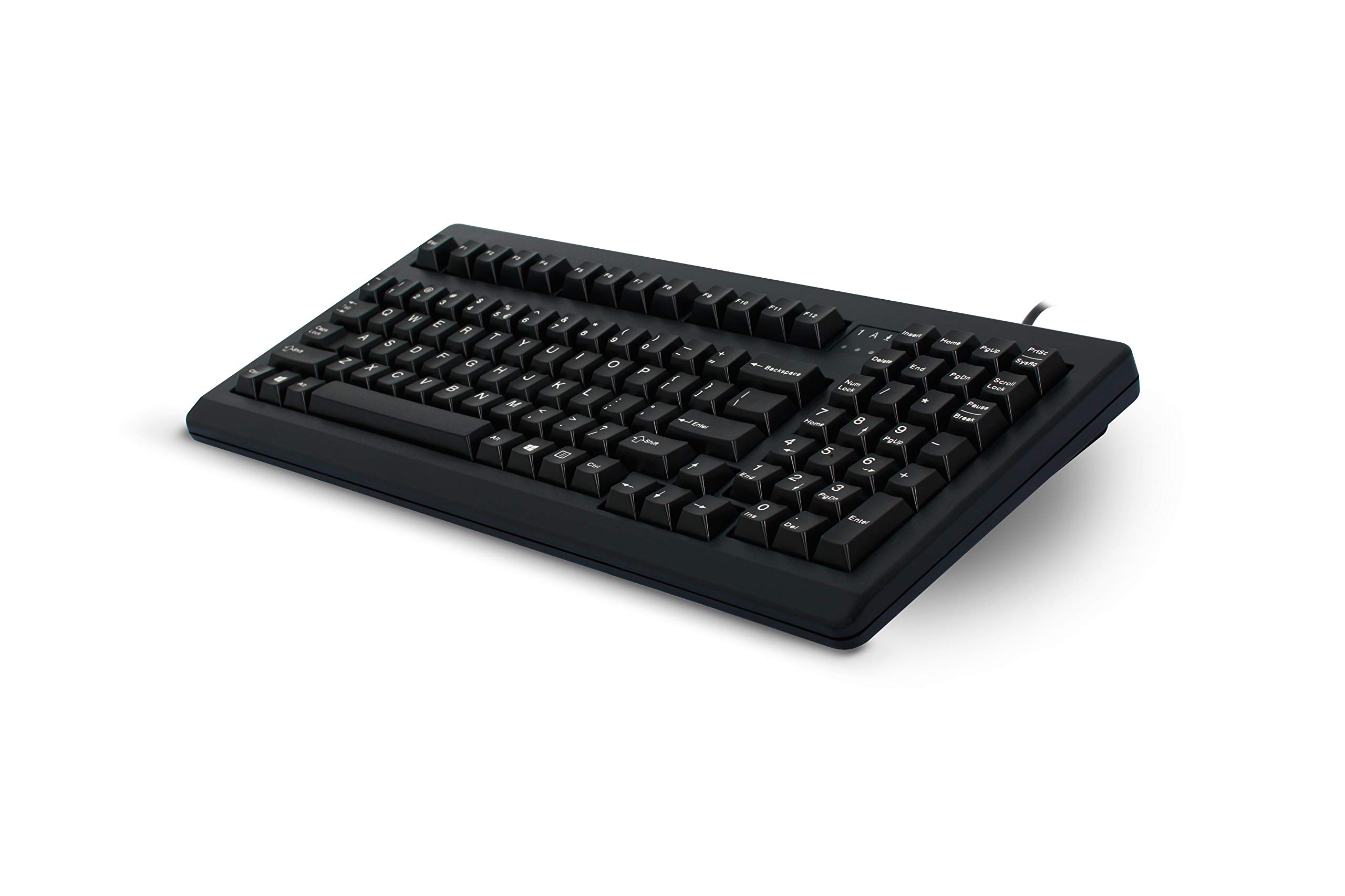 Cherry G80-1800 Mechanical Keyboard with MX Switches - 104 Key Compact Design - Black - for Gaming, Office & Programming (Ergonomic PC Keyboard)