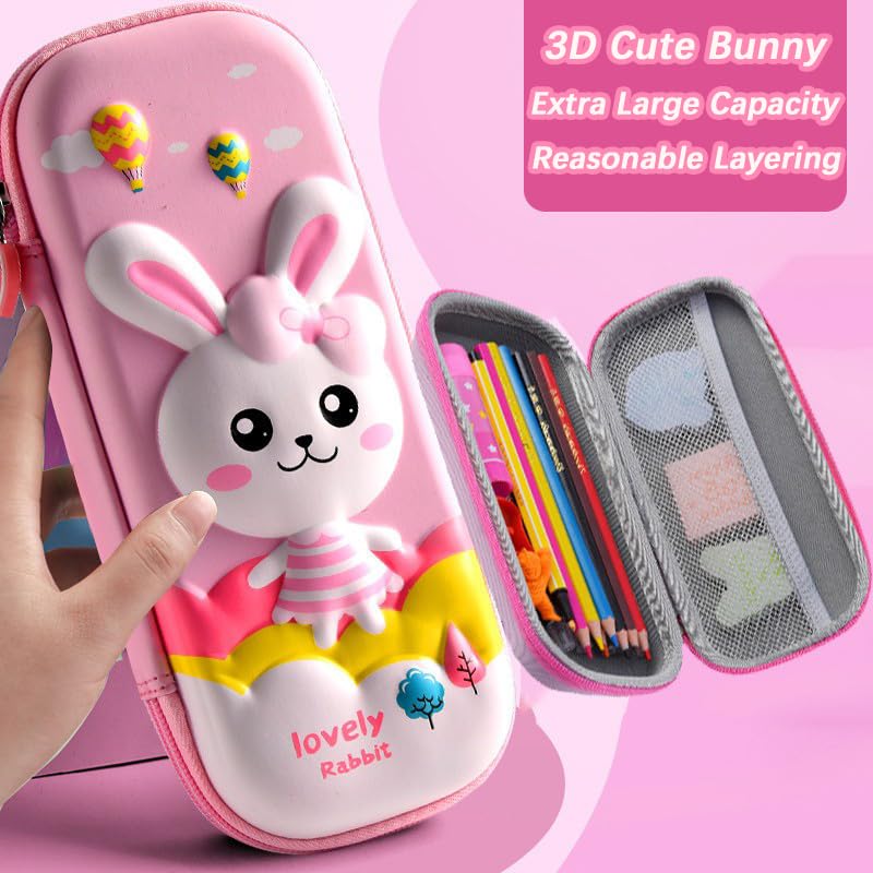 5PCS Kids Backpack Set - Cute School Backpack for Girls & Teens, Kawaii Laptop Bag with Multiple Pockets, Large Capacity 16.5 Inch Double Shoulder Backpack for Elementary School (Blue) - Perfect for School, Travel, and Daily Use