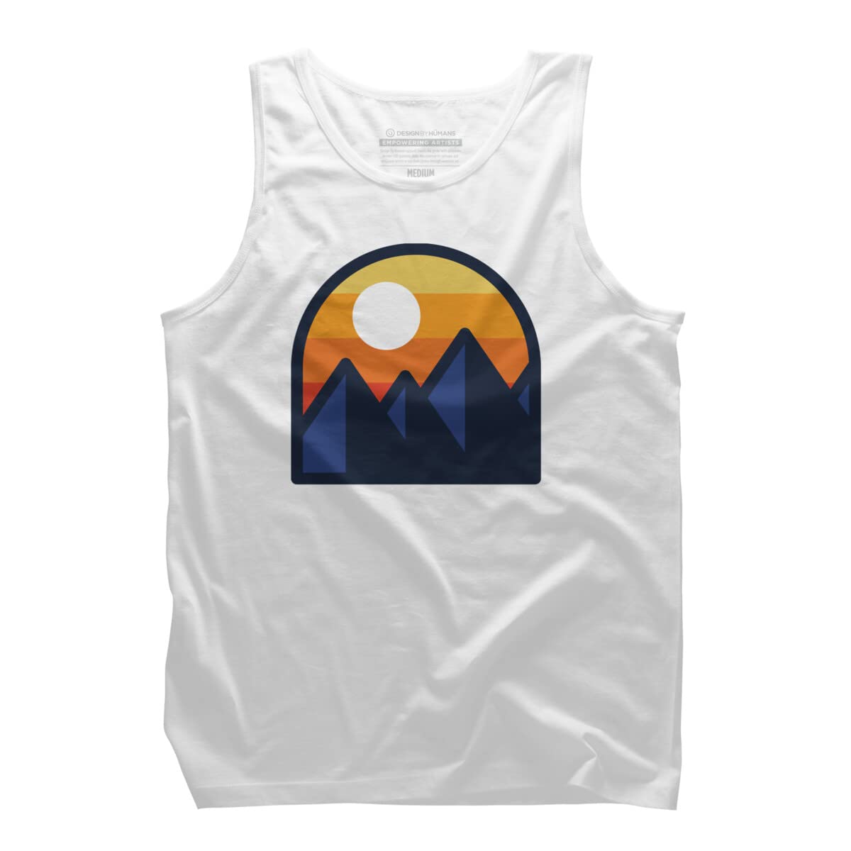 Quilimo Beauty Sunset Mountain Graphic Men's Tank Top - Lightweight & Comfortable for Summer, Gym, and Outdoor Activities